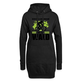 Mountainbike Downhill Mountainbiker Geschenk - Hoodie-Kleid - Schwarz - Vorne