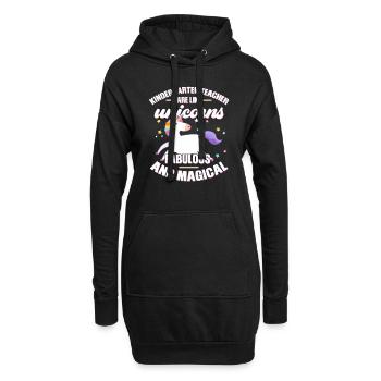 Lehrerin Kindergärtnerin Kindergärtnerin Geschenk - Hoodie-Kleid - Schwarz - Vorne