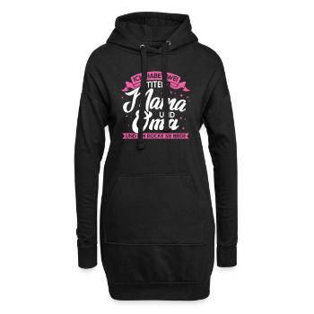 Mama & Oma Familie Mutter Geschenk - Hoodie-Kleid - Schwarz - Vorne