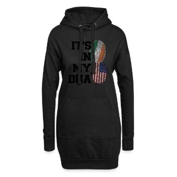 Irland Irisch Irische Wurzeln Geschenk - Hoodie-Kleid - Schwarz - Vorne