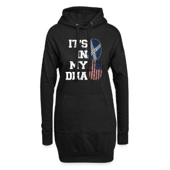 Schottland Schottische Wurzeln Geschenk - Hoodie-Kleid - Schwarz - Vorne