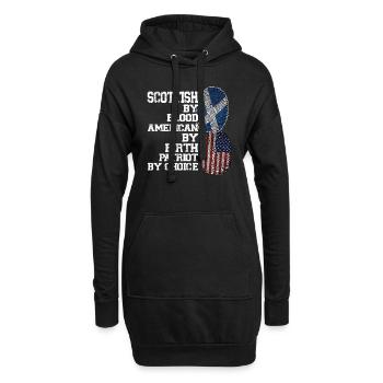 Schottland Schottische Wurzeln Geschenk - Hoodie-Kleid - Schwarz - Vorne