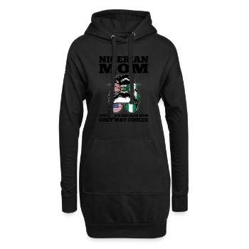 Nigerianer Nigeria Nigerianische Wurzeln Geschenk - Hoodie-Kleid - Schwarz - Vorne