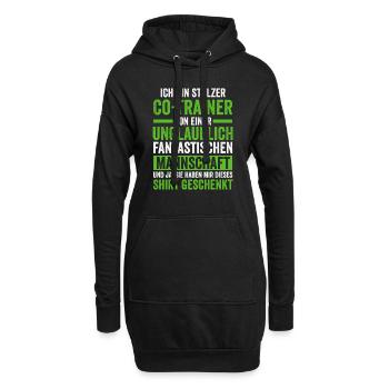 Co-Trainer Sport Assistenztrainer Geschenk - Hoodie-Kleid - Schwarz - Vorne