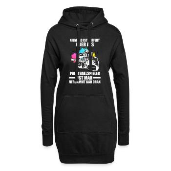 Paintball Sport Paintballspieler Geschenk - Hoodie-Kleid - Schwarz - Vorne