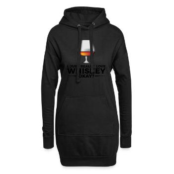 Whiskey trinken Whiskey trinken Whiskey Geschenk - Hoodie-Kleid - Schwarz - Vorne