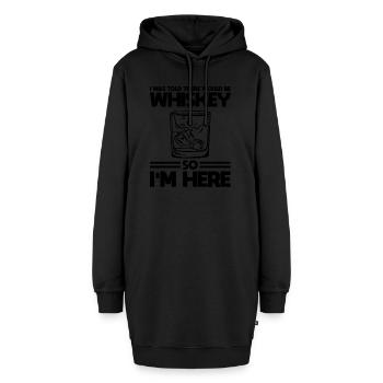 Whiskey trinken Whiskey trinken Whiskey Geschenk - Hoodie-Kleid - Schwarz - Vorne