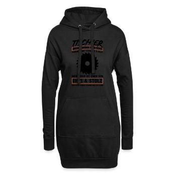 Tischler Beruf Schreiner Geschenk - Hoodie-Kleid - Schwarz - Vorne