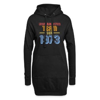 50 Jahre Ehe Ehepaar 50. Hochzeitstag Geschenk - Hoodie-Kleid - Schwarz - Vorne