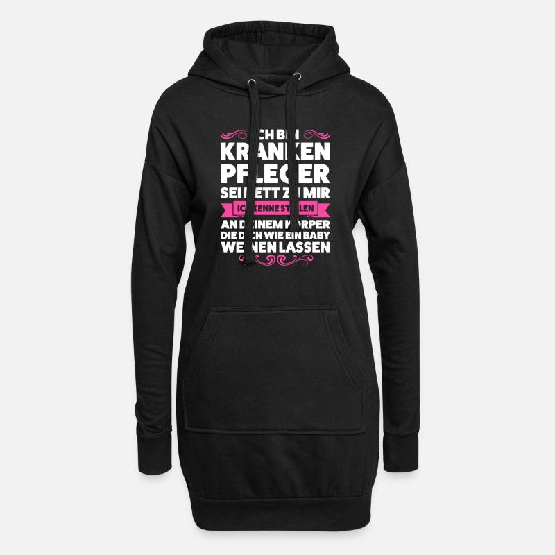 Krankenpfleger Beruf Pfleger Geschenk - Hoodie-Kleid - Schwarz