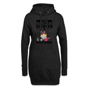 Garten Pflanze Gartenliebhaber Geschenk - Hoodie-Kleid - Schwarz - Vorne