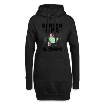Garten Opa Großvater Geschenk - Hoodie-Kleid - Schwarz - Vorne
