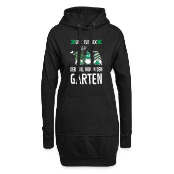 Garten-arbeit Gnome Hobbygärtner Geschenk - Hoodie-Kleid - Schwarz - Vorne