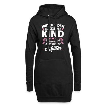 Mutter Mama Tochter Geschenk - Hoodie-Kleid - Schwarz - Vorne