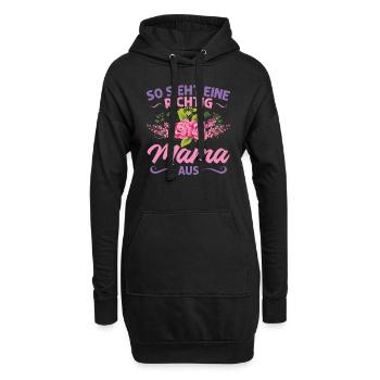 Mutter Mama Tochter Geschenk - Hoodie-Kleid - Schwarz - Vorne