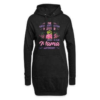 Mutter Mama Tochter Geschenk - Hoodie-Kleid - Schwarz - Vorne