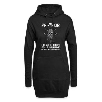 papa Vater Vater Tag Geschenk - Hoodie-Kleid - Schwarz - Vorne