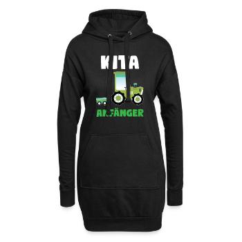 Kita Anfänger Traktor Kita-Anfang Geschenk - Hoodie-Kleid - Schwarz - Vorne