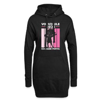 Vorschule 2023 Dabbing Vorschüler Geschenk - Hoodie-Kleid - Schwarz - Vorne