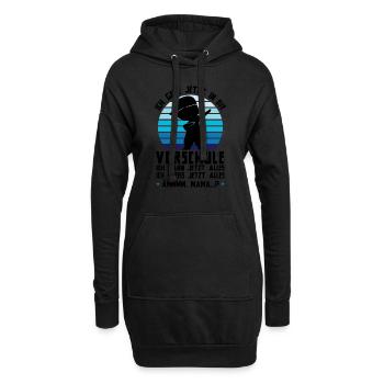 Vorschule Dabbing Vorschulkind Geschenk - Hoodie-Kleid - Schwarz - Vorne