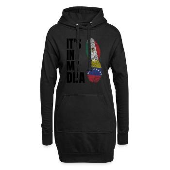 Anime & Skizzieren Mädchen Anime Skizzieren Gesche - Hoodie-Kleid - Schwarz - Vorne