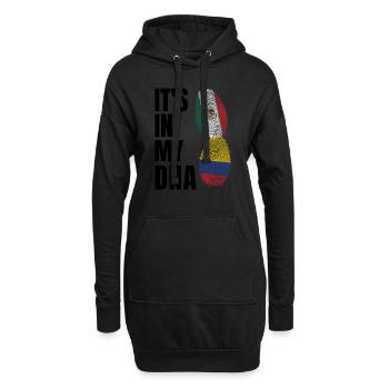 Anime & Skizzieren Mädchen Anime Skizzieren Gesche - Hoodie-Kleid - Schwarz - Vorne