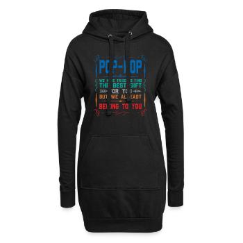 pop-pop Vatertag pop-pop Geschenk - Hoodie-Kleid - Schwarz - Vorne