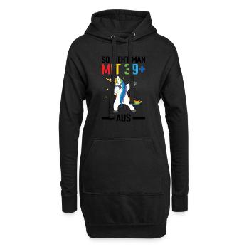 Geburtstag Geburtstagfeier vierzig Jahre Alt Gesch - Hoodie-Kleid - Schwarz - Vorne