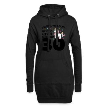 Geburtstag Geburtstagfeier dreizig Jahre alt Gesch - Hoodie-Kleid - Schwarz - Vorne
