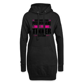 Tinker Pferd Tinker Liebhaber Geschenk - Hoodie-Kleid - Schwarz - Vorne