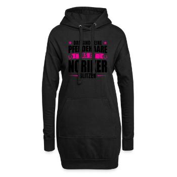 Noriker Pferd Pferde Geschenk - Hoodie-Kleid - Schwarz - Vorne