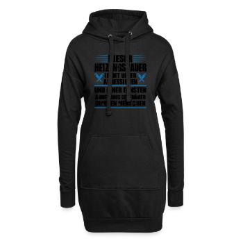 Heizungsbauer Beruf Heizungsbau Geschenk - Hoodie-Kleid - Schwarz - Vorne