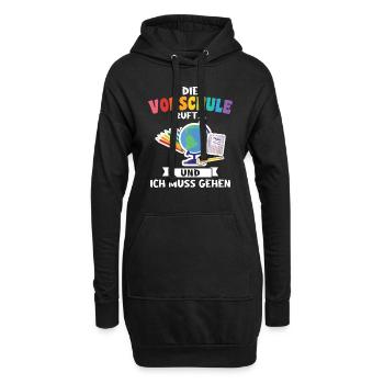 Kindergarten Vorschule Vorschulpädagoge Geschenk - Hoodie-Kleid - Schwarz - Vorne