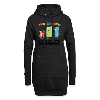 Kindergartenanfang Kindergarten Kindergartenkind G - Hoodie-Kleid - Schwarz - Vorne