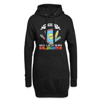 Kindergartenanfang Kindergarten Kindergartenkind G - Hoodie-Kleid - Schwarz - Vorne