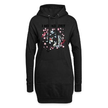 Kois Koi Sarkasmus Geschenk - Hoodie-Kleid - Schwarz - Vorne