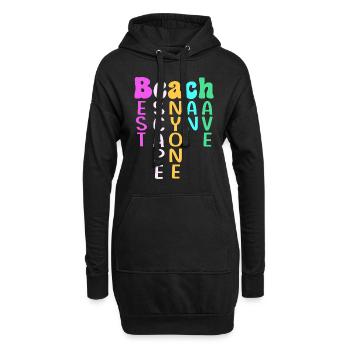 Kreuzfahrtschiff Kreuzfahrt - Hoodie-Kleid - Schwarz - Vorne