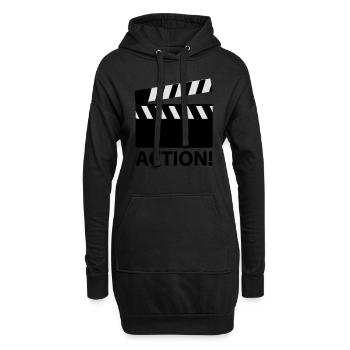action_f2 - Hoodie-Kleid - Schwarz - Vorne