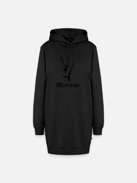 Westside schwarz - Hoodie-Kleid - Schwarz