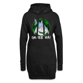high immer hai cbd thc - Hoodie-Kleid - Schwarz - Vorne