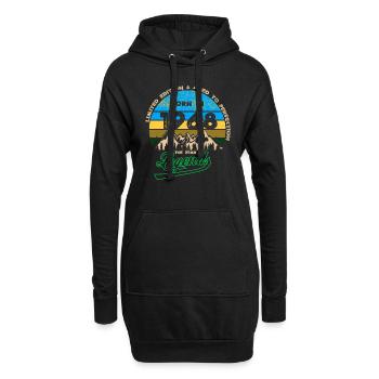 Légendes 1968 - Sweat-shirt à capuche long Femme - noir - Devant