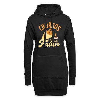 Curros por Favor Pâtisserie latine Dessert - Sweat-shirt à capuche long Femme - noir - Devant