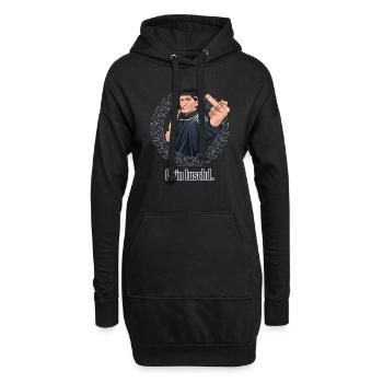 Rieser Grantler // Illustration - Hoodie-Kleid - Schwarz - Vorne