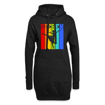 Sieben Jahre alt - Alter - Geburtstag - Kind - Hoodie-Kleid - Schwarz - Vorne