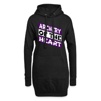 birthday gift archery archery practice - Hoodie-Kleid - Schwarz - Vorne