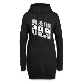 downhill biking mountain biking enthusiasts cool - Hoodie-Kleid - Schwarz - Vorne