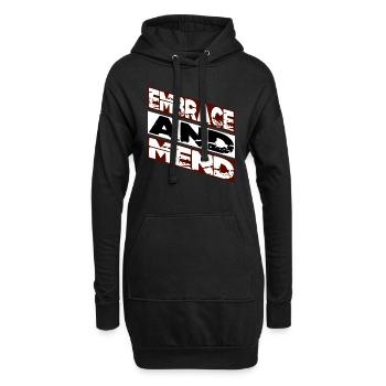 Réseau de soutien Relations de soutien Heureux - Sweat-shirt à capuche long Femme - noir - Devant