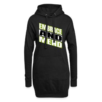 Fournir du soutien idée cadeau pratiques de guérison geek - Sweat-shirt à capuche long Femme - noir - Devant