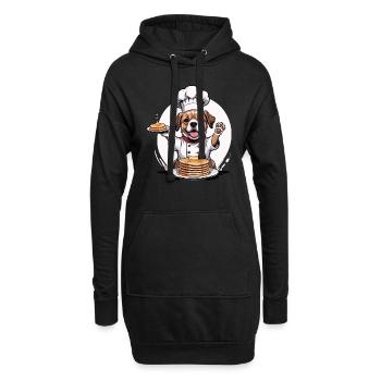 Dog Chef Dog Lovers Gift PaneCake - Sweat-shirt à capuche long Femme - noir - Devant