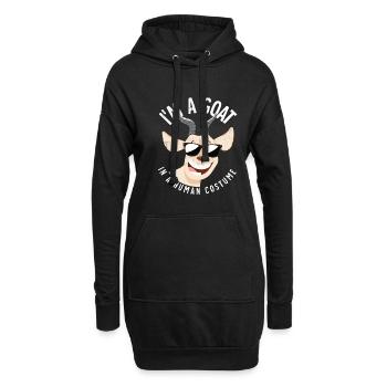 I'm A Goat In A Human Costume Sunglasses Halloween - Hoodie-Kleid - Schwarz - Vorne
